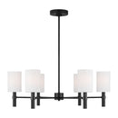 Visual Comfort Studio - DJC1146MBK - Six Light Chandelier - Manor - Midnight Black