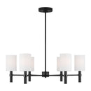 Visual Comfort Studio - DJC1146MBK - Six Light Chandelier - Manor - Midnight Black