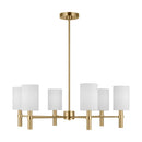 Six Light Chandelier<br /><span style="color:#4AB0CE;">Entrega: 4-10 dias en USA</span><br /><span style="color:#4AB0CE;font-size:60%;">PREGUNTE POR ENTREGA EN PANAMA</span><br />Collection: Manor<br />Finish: Satin Brass
