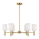 Six Light Chandelier<br /><span style="color:#4AB0CE;">Entrega: 4-10 dias en USA</span><br /><span style="color:#4AB0CE;font-size:60%;">PREGUNTE POR ENTREGA EN PANAMA</span><br />Collection: Manor<br />Finish: Satin Brass