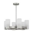 Six Light Chandelier<br /><span style="color:#4AB0CE;">Entrega: 4-10 dias en USA</span><br /><span style="color:#4AB0CE;font-size:60%;">PREGUNTE POR ENTREGA EN PANAMA</span><br />Collection: Rhode<br />Finish: Brushed Steel