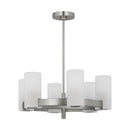 Six Light Chandelier<br /><span style="color:#4AB0CE;">Entrega: 4-10 dias en USA</span><br /><span style="color:#4AB0CE;font-size:60%;">PREGUNTE POR ENTREGA EN PANAMA</span><br />Collection: Rhode<br />Finish: Brushed Steel