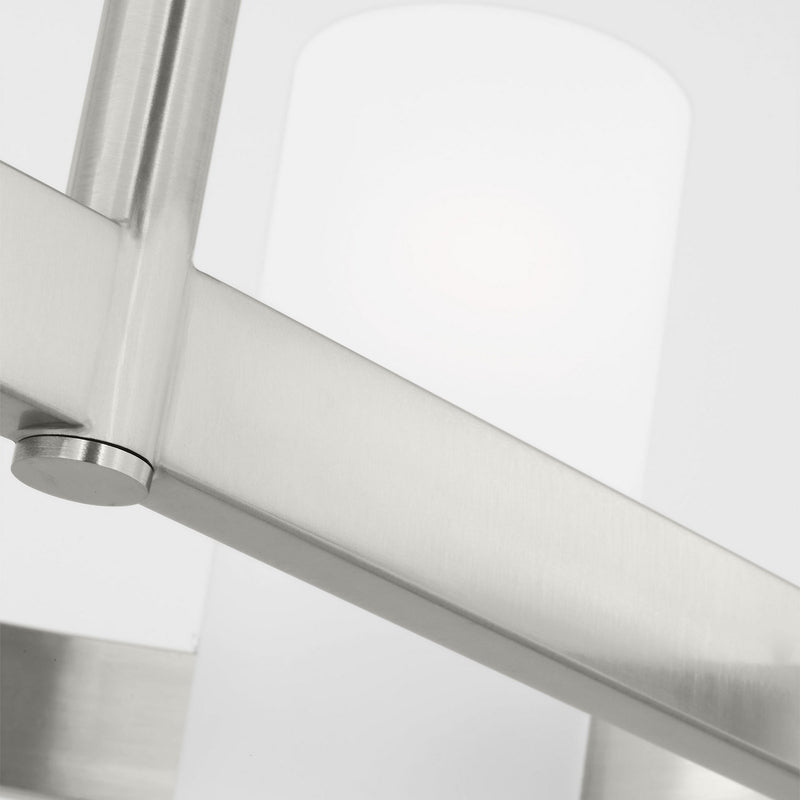 Six Light Chandelier<br /><span style="color:#4AB0CE;">Entrega: 4-10 dias en USA</span><br /><span style="color:#4AB0CE;font-size:60%;">PREGUNTE POR ENTREGA EN PANAMA</span><br />Collection: Rhode<br />Finish: Brushed Steel