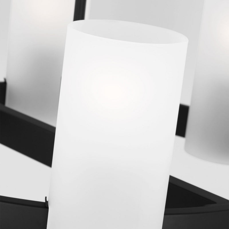 Visual Comfort Studio - DJC1156MBK - Six Light Chandelier - Rhode - Midnight Black