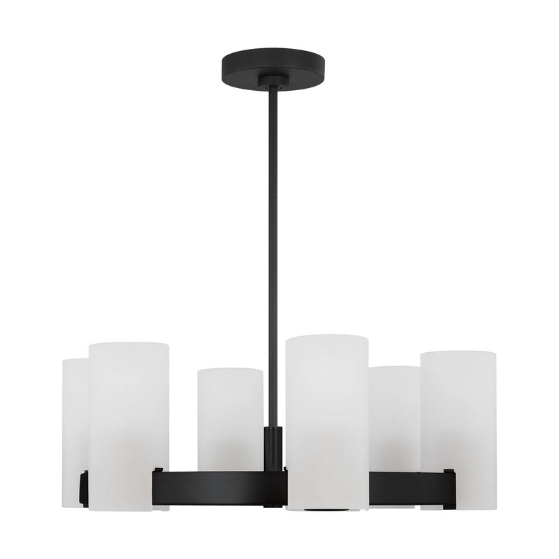 Six Light Chandelier<br /><span style="color:#4AB0CE;">Entrega: 4-10 dias en USA</span><br /><span style="color:#4AB0CE;font-size:60%;">PREGUNTE POR ENTREGA EN PANAMA</span><br />Collection: Rhode<br />Finish: Midnight Black