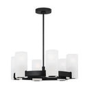 Six Light Chandelier<br /><span style="color:#4AB0CE;">Entrega: 4-10 dias en USA</span><br /><span style="color:#4AB0CE;font-size:60%;">PREGUNTE POR ENTREGA EN PANAMA</span><br />Collection: Rhode<br />Finish: Midnight Black