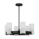 Six Light Chandelier<br /><span style="color:#4AB0CE;">Entrega: 4-10 dias en USA</span><br /><span style="color:#4AB0CE;font-size:60%;">PREGUNTE POR ENTREGA EN PANAMA</span><br />Collection: Rhode<br />Finish: Midnight Black