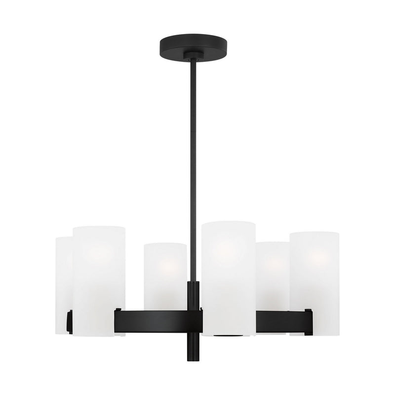 Six Light Chandelier<br /><span style="color:#4AB0CE;">Entrega: 4-10 dias en USA</span><br /><span style="color:#4AB0CE;font-size:60%;">PREGUNTE POR ENTREGA EN PANAMA</span><br />Collection: Rhode<br />Finish: Midnight Black