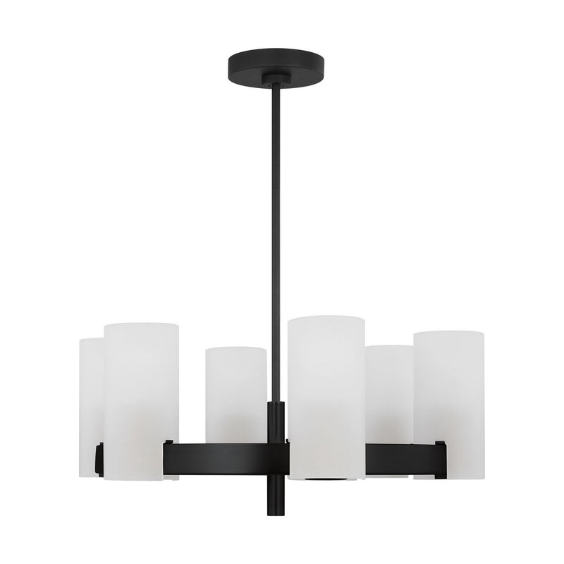 Six Light Chandelier<br /><span style="color:#4AB0CE;">Entrega: 4-10 dias en USA</span><br /><span style="color:#4AB0CE;font-size:60%;">PREGUNTE POR ENTREGA EN PANAMA</span><br />Collection: Rhode<br />Finish: Midnight Black