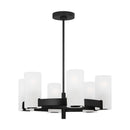 Six Light Chandelier<br /><span style="color:#4AB0CE;">Entrega: 4-10 dias en USA</span><br /><span style="color:#4AB0CE;font-size:60%;">PREGUNTE POR ENTREGA EN PANAMA</span><br />Collection: Rhode<br />Finish: Midnight Black
