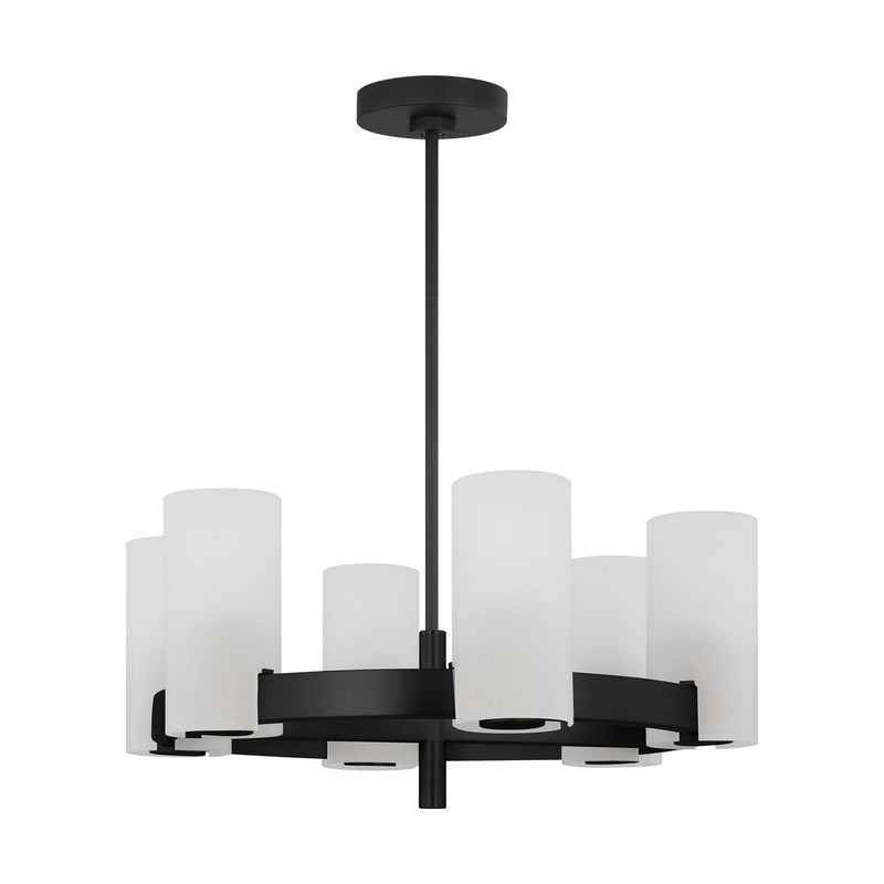 Six Light Chandelier<br /><span style="color:#4AB0CE;">Entrega: 4-10 dias en USA</span><br /><span style="color:#4AB0CE;font-size:60%;">PREGUNTE POR ENTREGA EN PANAMA</span><br />Collection: Rhode<br />Finish: Midnight Black