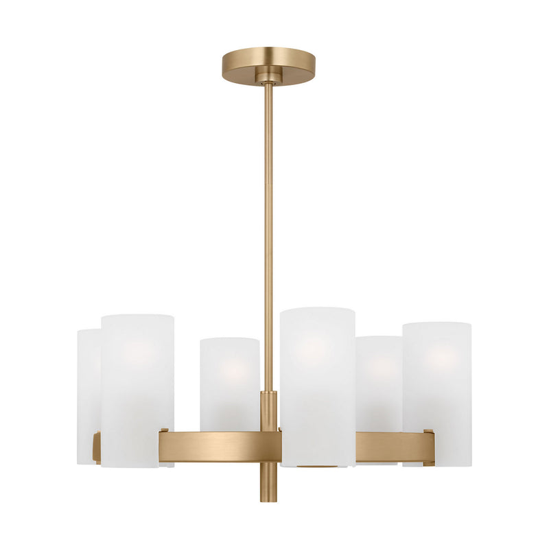 Six Light Chandelier<br /><span style="color:#4AB0CE;">Entrega: 4-10 dias en USA</span><br /><span style="color:#4AB0CE;font-size:60%;">PREGUNTE POR ENTREGA EN PANAMA</span><br />Collection: Rhode<br />Finish: Satin Brass