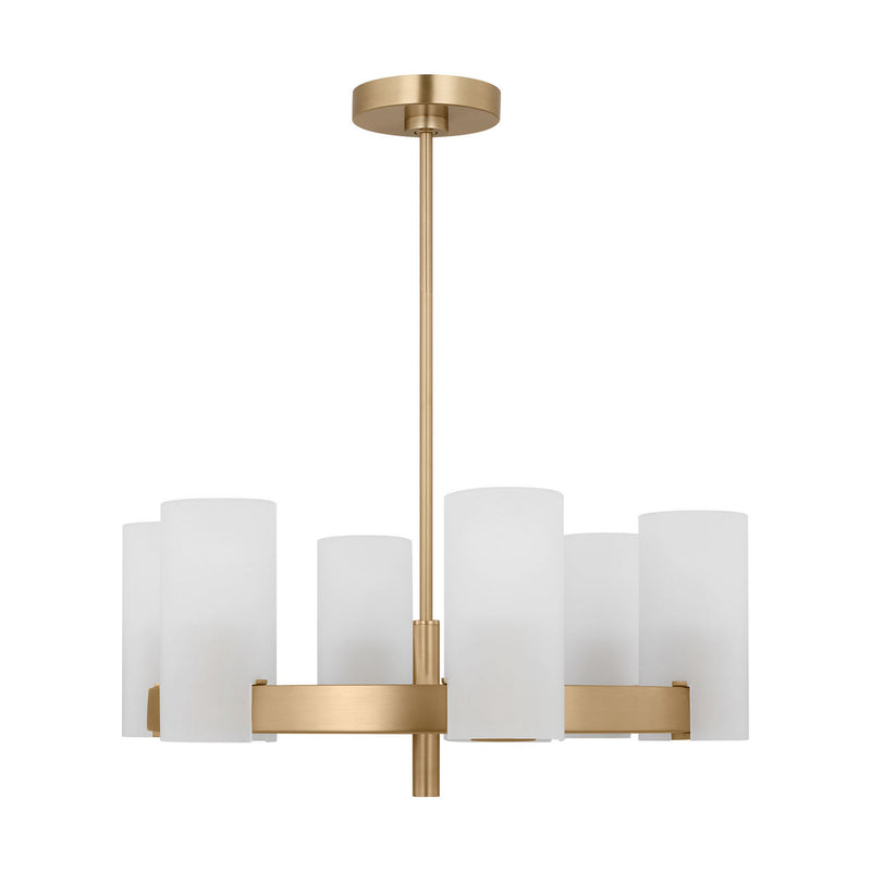 Six Light Chandelier<br /><span style="color:#4AB0CE;">Entrega: 4-10 dias en USA</span><br /><span style="color:#4AB0CE;font-size:60%;">PREGUNTE POR ENTREGA EN PANAMA</span><br />Collection: Rhode<br />Finish: Satin Brass