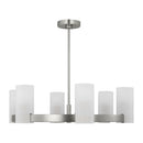 Six Light Chandelier<br /><span style="color:#4AB0CE;">Entrega: 4-10 dias en USA</span><br /><span style="color:#4AB0CE;font-size:60%;">PREGUNTE POR ENTREGA EN PANAMA</span><br />Collection: Rhode<br />Finish: Brushed Steel