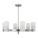 Six Light Chandelier<br /><span style="color:#4AB0CE;">Entrega: 4-10 dias en USA</span><br /><span style="color:#4AB0CE;font-size:60%;">PREGUNTE POR ENTREGA EN PANAMA</span><br />Collection: Rhode<br />Finish: Brushed Steel