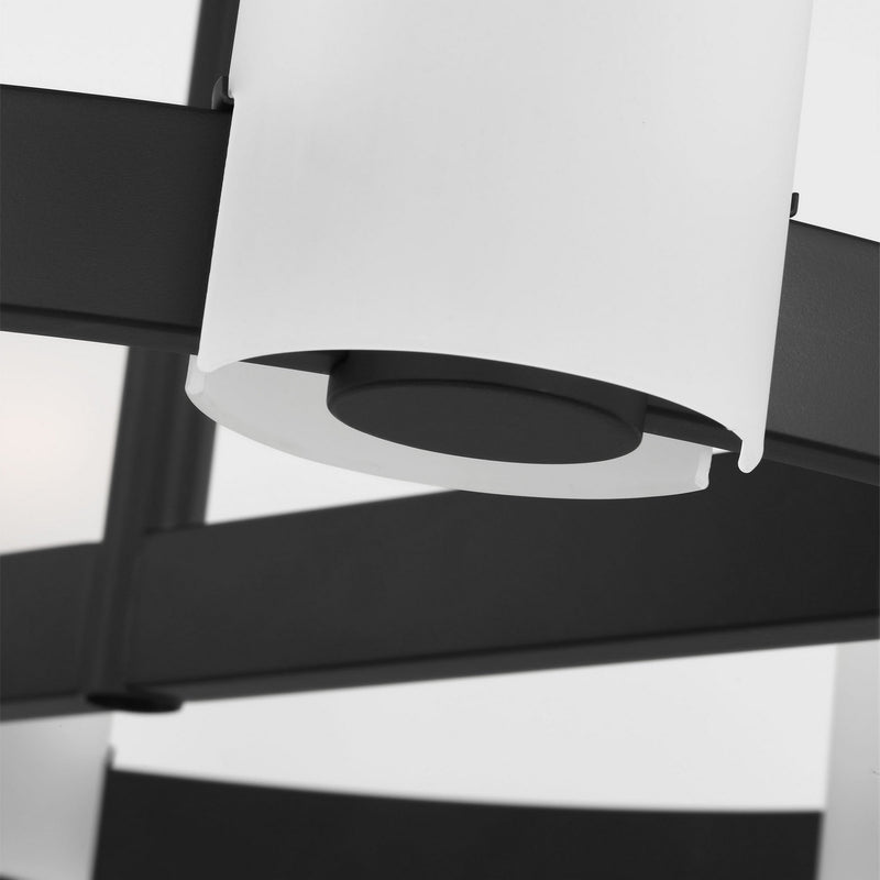 Visual Comfort Studio - DJC1166MBK - Six Light Chandelier - Rhode - Midnight Black