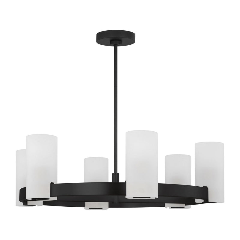 Six Light Chandelier<br /><span style="color:#4AB0CE;">Entrega: 4-10 dias en USA</span><br /><span style="color:#4AB0CE;font-size:60%;">PREGUNTE POR ENTREGA EN PANAMA</span><br />Collection: Rhode<br />Finish: Midnight Black