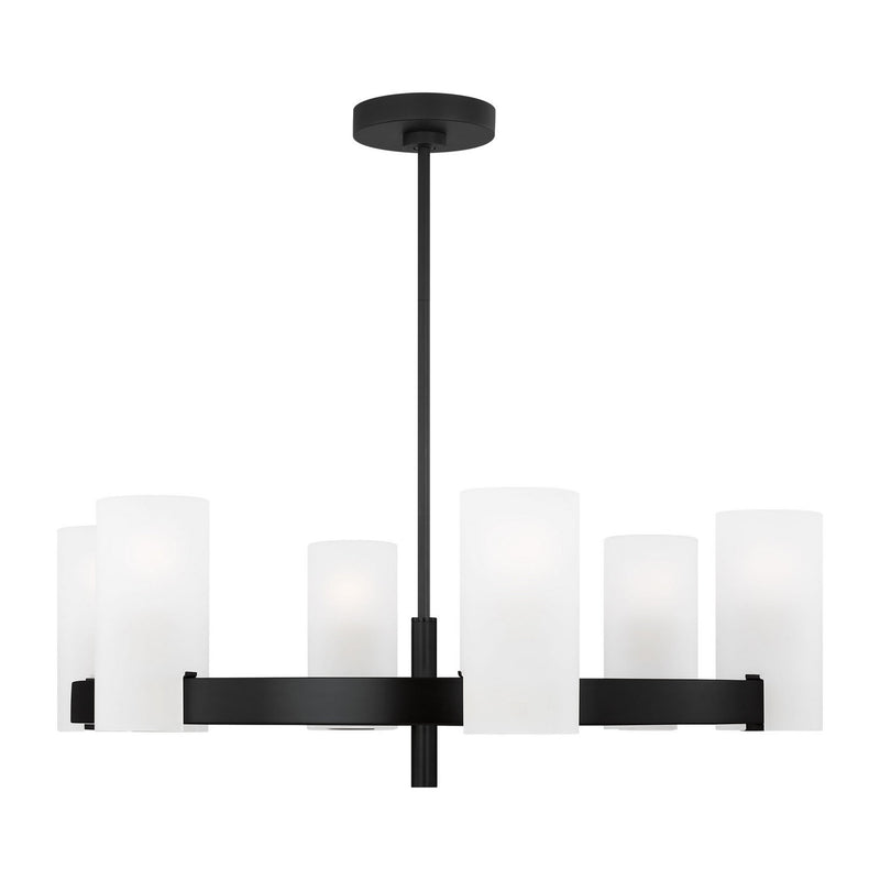 Six Light Chandelier<br /><span style="color:#4AB0CE;">Entrega: 4-10 dias en USA</span><br /><span style="color:#4AB0CE;font-size:60%;">PREGUNTE POR ENTREGA EN PANAMA</span><br />Collection: Rhode<br />Finish: Midnight Black