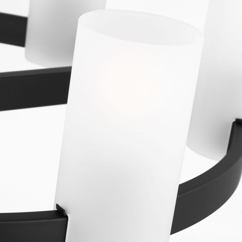 Six Light Chandelier<br /><span style="color:#4AB0CE;">Entrega: 4-10 dias en USA</span><br /><span style="color:#4AB0CE;font-size:60%;">PREGUNTE POR ENTREGA EN PANAMA</span><br />Collection: Rhode<br />Finish: Midnight Black