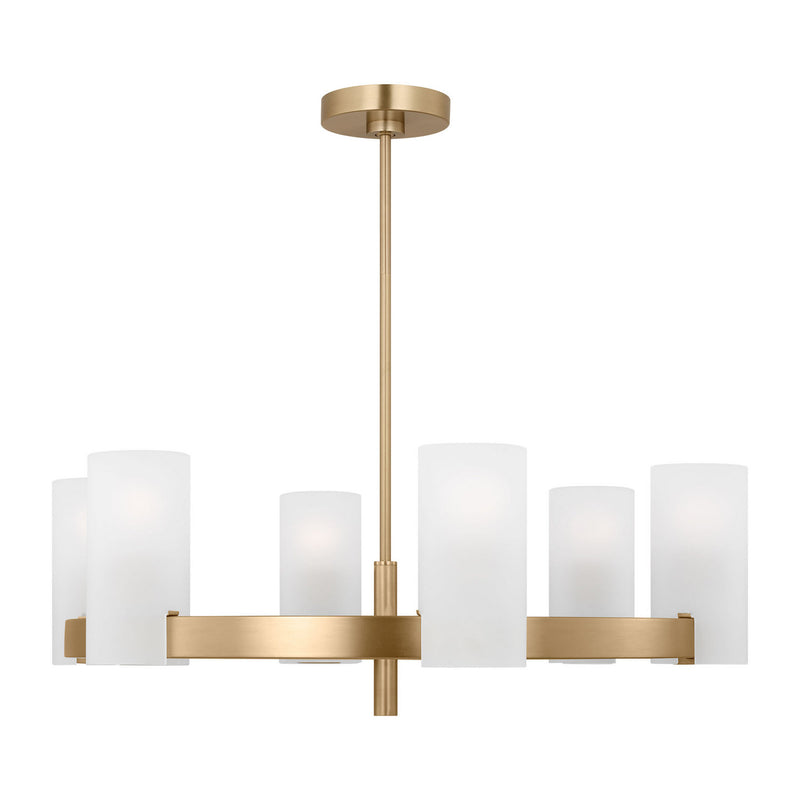 Six Light Chandelier<br /><span style="color:#4AB0CE;">Entrega: 4-10 dias en USA</span><br /><span style="color:#4AB0CE;font-size:60%;">PREGUNTE POR ENTREGA EN PANAMA</span><br />Collection: Rhode<br />Finish: Satin Brass