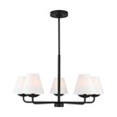 Five Light Chandelier<br /><span style="color:#4AB0CE;">Entrega: 4-10 dias en USA</span><br /><span style="color:#4AB0CE;font-size:60%;">PREGUNTE POR ENTREGA EN PANAMA</span><br />Collection: Albion<br />Finish: Midnight Black