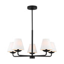 Five Light Chandelier<br /><span style="color:#4AB0CE;">Entrega: 4-10 dias en USA</span><br /><span style="color:#4AB0CE;font-size:60%;">PREGUNTE POR ENTREGA EN PANAMA</span><br />Collection: Albion<br />Finish: Midnight Black