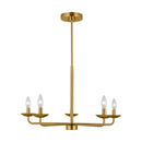 Five Light Chandelier<br /><span style="color:#4AB0CE;">Entrega: 4-10 dias en USA</span><br /><span style="color:#4AB0CE;font-size:60%;">PREGUNTE POR ENTREGA EN PANAMA</span><br />Collection: Albion<br />Finish: Satin Brass