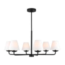 Six Light Chandelier<br /><span style="color:#4AB0CE;">Entrega: 16-17 semanas en USA</span><br /><span style="color:#4AB0CE;font-size:60%;">PREGUNTE POR ENTREGA EN PANAMA</span><br />Collection: Albion<br />Finish: Midnight Black