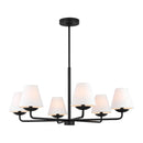 Six Light Chandelier<br /><span style="color:#4AB0CE;">Entrega: 8-9 semanas en USA</span><br /><span style="color:#4AB0CE;font-size:60%;">PREGUNTE POR ENTREGA EN PANAMA</span><br />Collection: Albion<br />Finish: Midnight Black