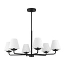 Six Light Chandelier<br /><span style="color:#4AB0CE;">Entrega: 4-10 dias en USA</span><br /><span style="color:#4AB0CE;font-size:60%;">PREGUNTE POR ENTREGA EN PANAMA</span><br />Collection: Albion<br />Finish: Midnight Black