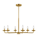 Six Light Chandelier<br /><span style="color:#4AB0CE;">Entrega: 4-10 dias en USA</span><br /><span style="color:#4AB0CE;font-size:60%;">PREGUNTE POR ENTREGA EN PANAMA</span><br />Collection: Albion<br />Finish: Satin Brass