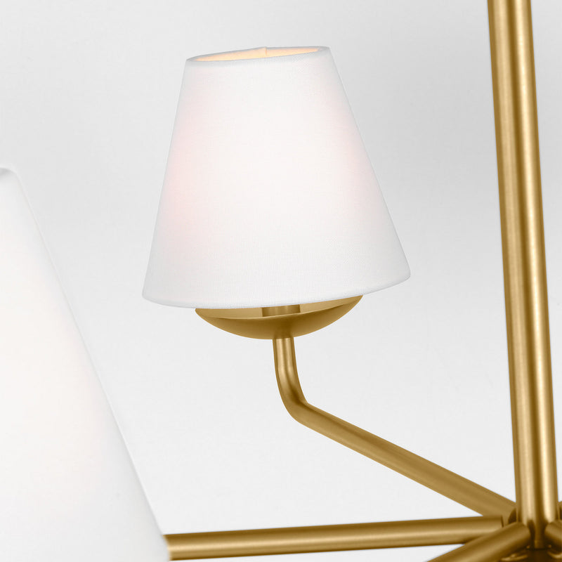 Visual Comfort Studio - DJC1186SB - Six Light Chandelier - Albion - Satin Brass
