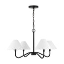 Four Light Chandelier<br /><span style="color:#4AB0CE;">Entrega: 4-10 dias en USA</span><br /><span style="color:#4AB0CE;font-size:60%;">PREGUNTE POR ENTREGA EN PANAMA</span><br />Collection: Eldon<br />Finish: Midnight Black