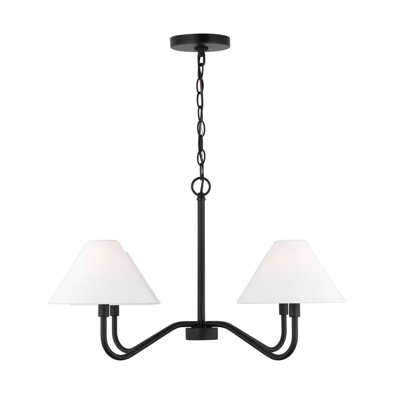 Four Light Chandelier<br /><span style="color:#4AB0CE;">Entrega: 4-10 dias en USA</span><br /><span style="color:#4AB0CE;font-size:60%;">PREGUNTE POR ENTREGA EN PANAMA</span><br />Collection: Eldon<br />Finish: Midnight Black