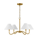 Four Light Chandelier<br /><span style="color:#4AB0CE;">Entrega: 4-10 dias en USA</span><br /><span style="color:#4AB0CE;font-size:60%;">PREGUNTE POR ENTREGA EN PANAMA</span><br />Collection: Eldon<br />Finish: Satin Brass