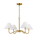 Four Light Chandelier<br /><span style="color:#4AB0CE;">Entrega: 4-10 dias en USA</span><br /><span style="color:#4AB0CE;font-size:60%;">PREGUNTE POR ENTREGA EN PANAMA</span><br />Collection: Eldon<br />Finish: Satin Brass