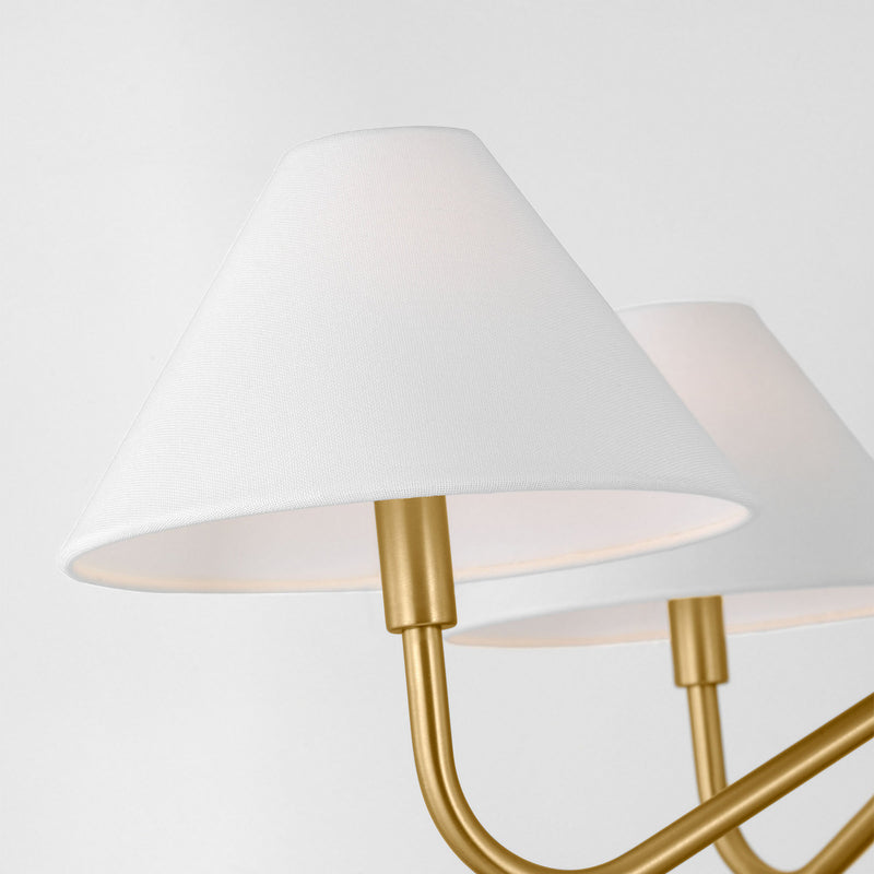 Visual Comfort Studio - DJC1194SB - Four Light Chandelier - Eldon - Satin Brass