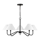 Five Light Chandelier<br /><span style="color:#4AB0CE;">Entrega: 4-10 dias en USA</span><br /><span style="color:#4AB0CE;font-size:60%;">PREGUNTE POR ENTREGA EN PANAMA</span><br />Collection: Eldon<br />Finish: Midnight Black