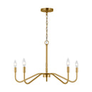 Five Light Chandelier<br /><span style="color:#4AB0CE;">Entrega: 4-10 dias en USA</span><br /><span style="color:#4AB0CE;font-size:60%;">PREGUNTE POR ENTREGA EN PANAMA</span><br />Collection: Eldon<br />Finish: Satin Brass