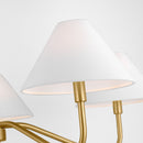 Five Light Chandelier<br /><span style="color:#4AB0CE;">Entrega: 4-10 dias en USA</span><br /><span style="color:#4AB0CE;font-size:60%;">PREGUNTE POR ENTREGA EN PANAMA</span><br />Collection: Eldon<br />Finish: Satin Brass