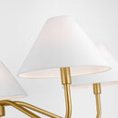 Five Light Chandelier<br /><span style="color:#4AB0CE;">Entrega: 5-6 semanas en USA</span><br /><span style="color:#4AB0CE;font-size:60%;">PREGUNTE POR ENTREGA EN PANAMA</span><br />Collection: Eldon<br />Finish: Satin Brass