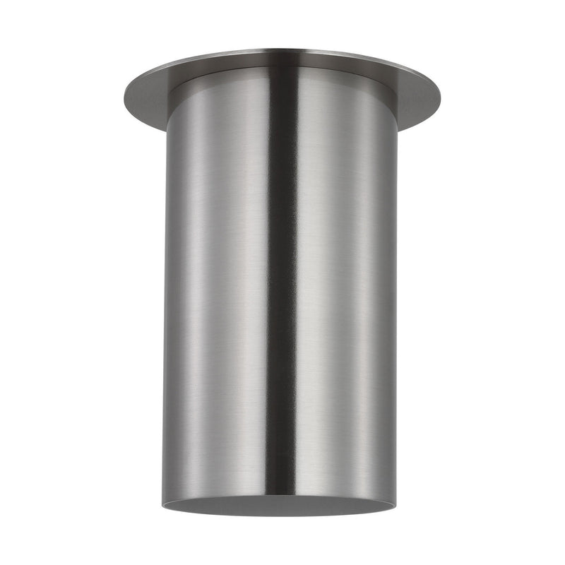 One Light Flush Mount<br /><span style="color:#4AB0CE;">Entrega: 4-10 dias en USA</span><br /><span style="color:#4AB0CE;font-size:60%;">PREGUNTE POR ENTREGA EN PANAMA</span><br />Collection: Archer<br />Finish: Brushed Steel