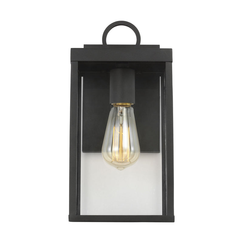 One Light Wall Lantern<br /><span style="color:#4AB0CE;">Entrega: 4-10 dias en USA</span><br /><span style="color:#4AB0CE;font-size:60%;">PREGUNTE POR ENTREGA EN PANAMA</span><br />Collection: Howell<br />Finish: Textured Black