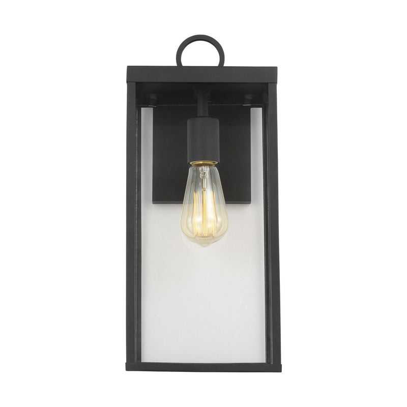 One Light Wall Lantern<br /><span style="color:#4AB0CE;">Entrega: 4-10 dias en USA</span><br /><span style="color:#4AB0CE;font-size:60%;">PREGUNTE POR ENTREGA EN PANAMA</span><br />Collection: Howell<br />Finish: Textured Black