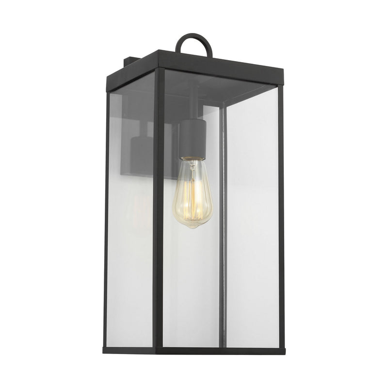 One Light Wall Lantern<br /><span style="color:#4AB0CE;">Entrega: 4-10 dias en USA</span><br /><span style="color:#4AB0CE;font-size:60%;">PREGUNTE POR ENTREGA EN PANAMA</span><br />Collection: Howell<br />Finish: Textured Black