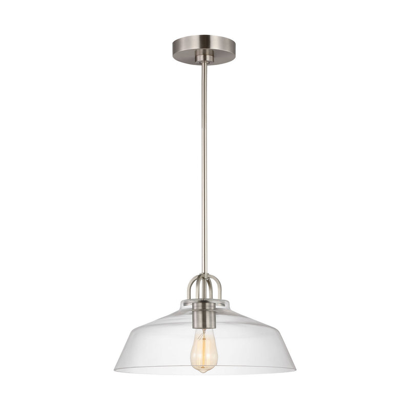 One Light Pendant<br /><span style="color:#4AB0CE;">Entrega: 4-10 dias en USA</span><br /><span style="color:#4AB0CE;font-size:60%;">PREGUNTE POR ENTREGA EN PANAMA</span><br />Collection: Payton<br />Finish: Brushed Steel