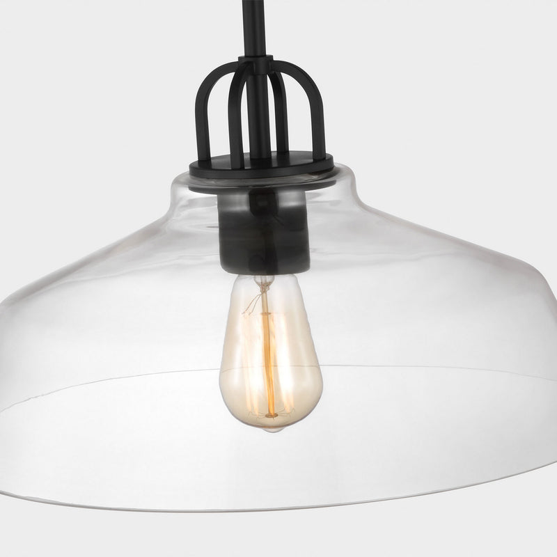 One Light Pendant<br /><span style="color:#4AB0CE;">Entrega: 4-10 dias en USA</span><br /><span style="color:#4AB0CE;font-size:60%;">PREGUNTE POR ENTREGA EN PANAMA</span><br />Collection: Payton<br />Finish: Midnight Black