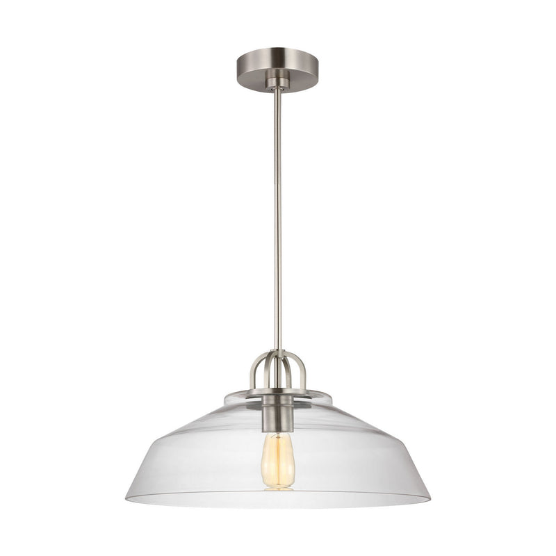One Light Pendant<br /><span style="color:#4AB0CE;">Entrega: 4-10 dias en USA</span><br /><span style="color:#4AB0CE;font-size:60%;">PREGUNTE POR ENTREGA EN PANAMA</span><br />Collection: Payton<br />Finish: Brushed Steel
