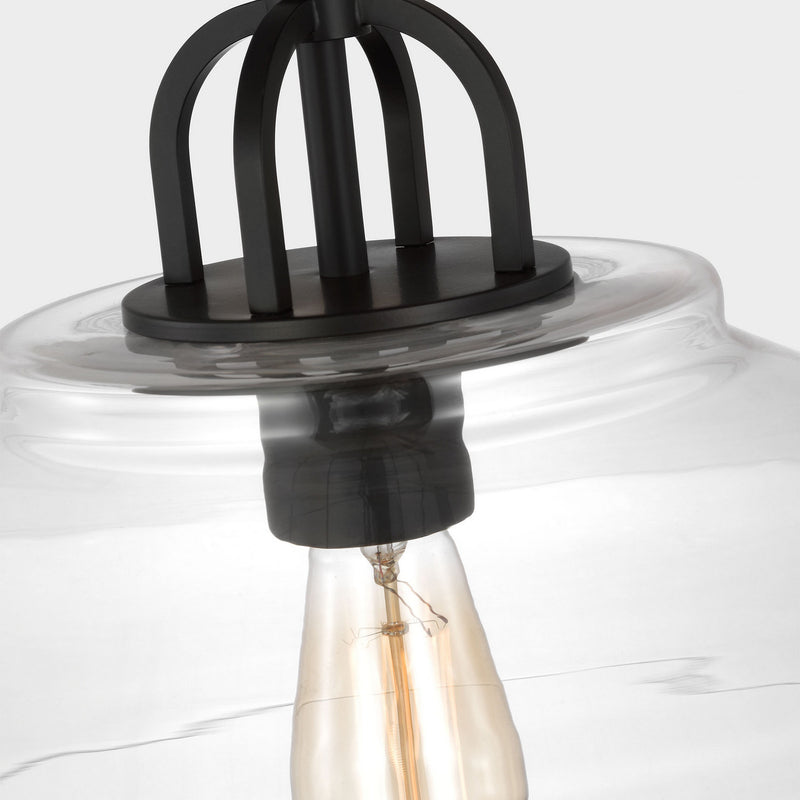 One Light Pendant<br /><span style="color:#4AB0CE;">Entrega: 4-10 dias en USA</span><br /><span style="color:#4AB0CE;font-size:60%;">PREGUNTE POR ENTREGA EN PANAMA</span><br />Collection: Payton<br />Finish: Midnight Black