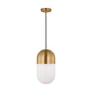 One Light Pendant<br /><span style="color:#4AB0CE;">Entrega: 4-10 dias en USA</span><br /><span style="color:#4AB0CE;font-size:60%;">PREGUNTE POR ENTREGA EN PANAMA</span><br />Collection: Foster<br />Finish: Satin Brass